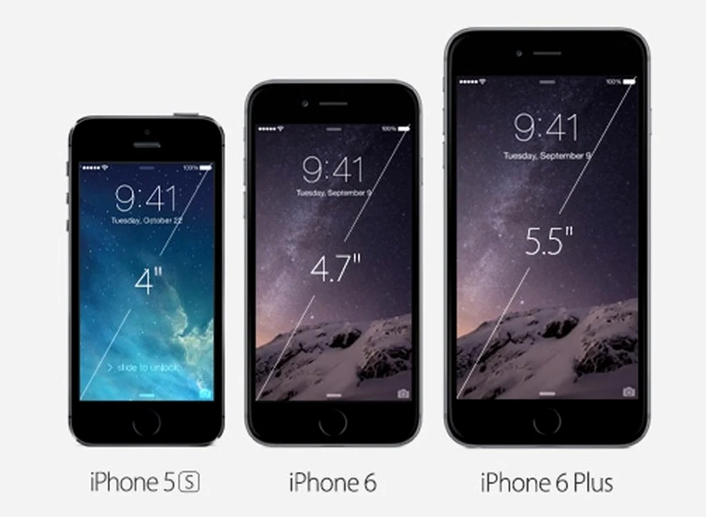 
    Cele două modele iPhone 6 au ecran mai mare decât cele din generaţia anterioară  