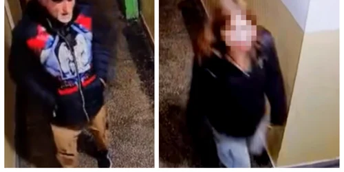 Agresorul a stat la pândă și a așteptat ca fata să intre în lift. FOTO: captură video TikTok