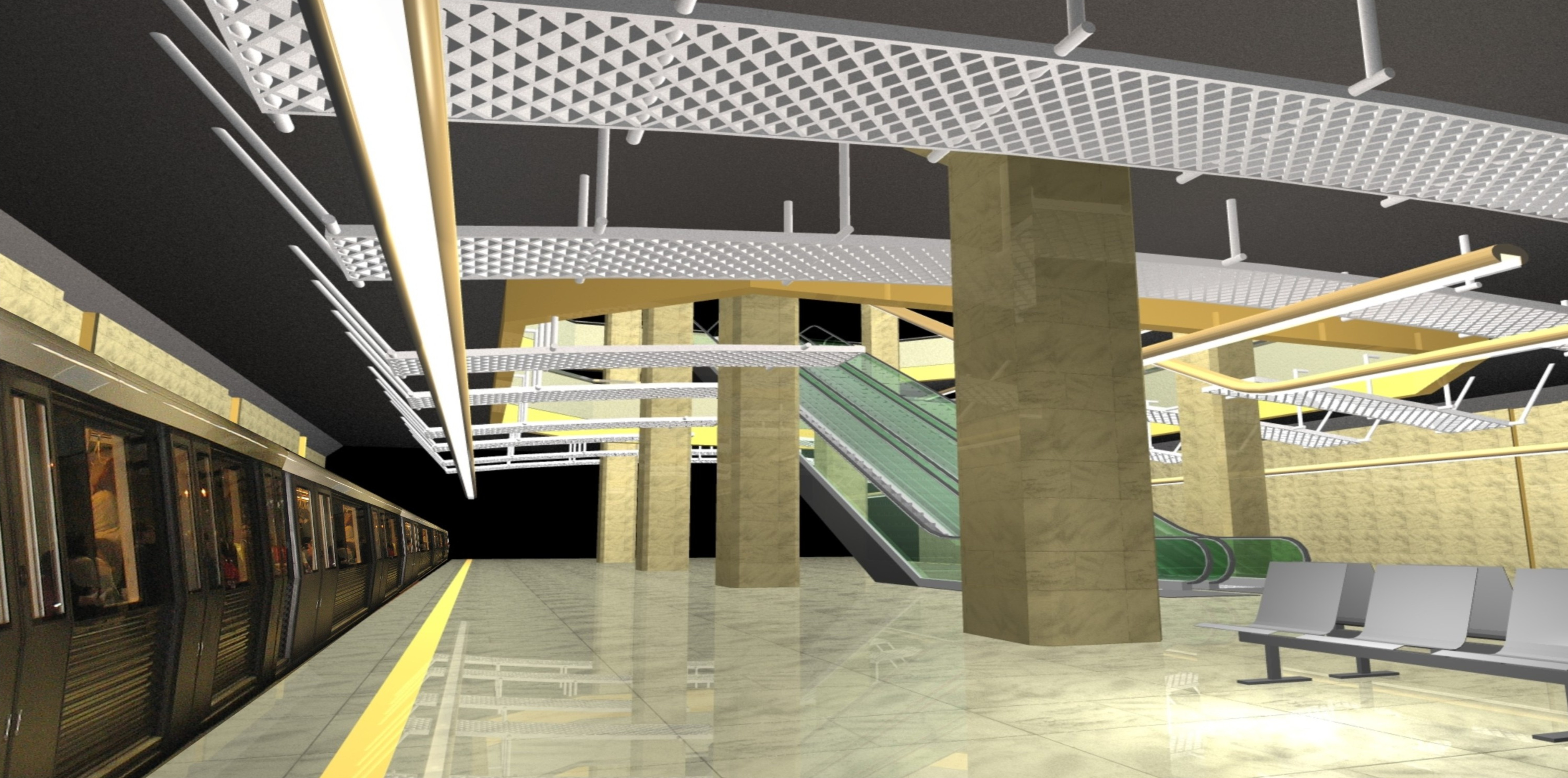 Simularea viitoarei stații Piața Montreal