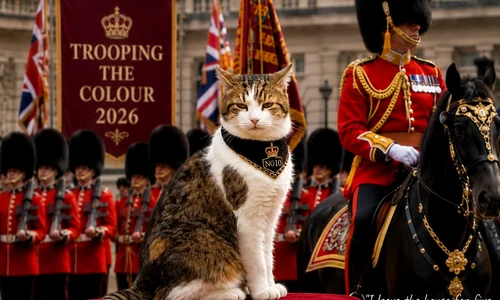 Motanul Larry la Trooping the Colour   Instagram jpg