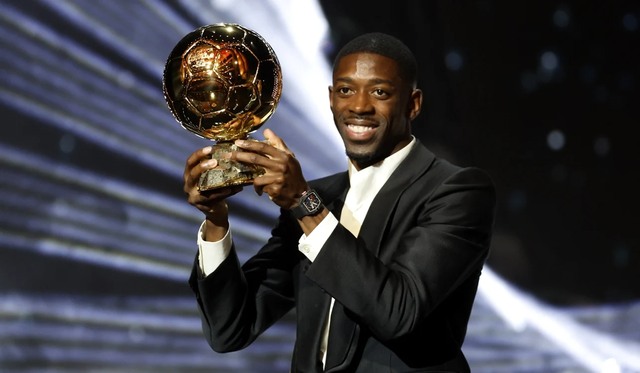 Ousmane Dembélé, câștigătorul Balonului de Aur (FOTO: EPA)