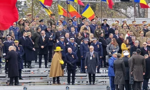 Iuliana Scântei la parada de la Arcul de Triumf FOTO Mediafax