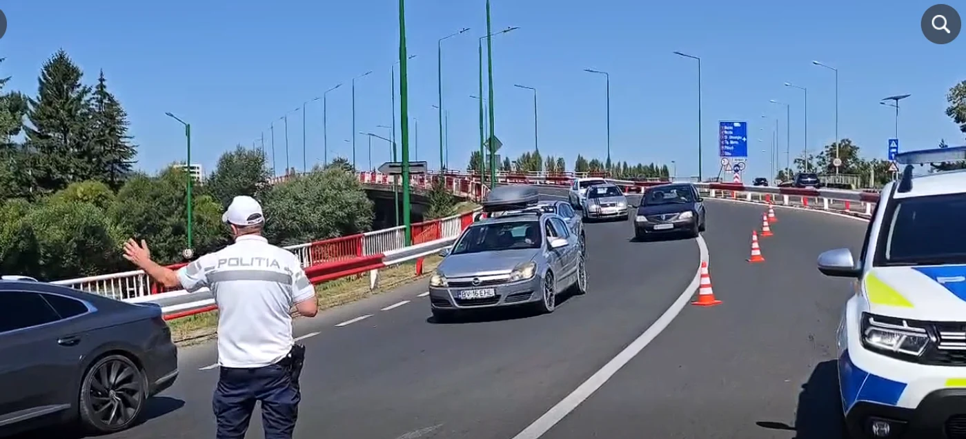 trafic ingreinat pe DN1 politia Brasov png