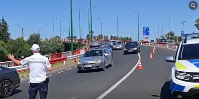 trafic ingreinat pe DN1 politia Brasov png