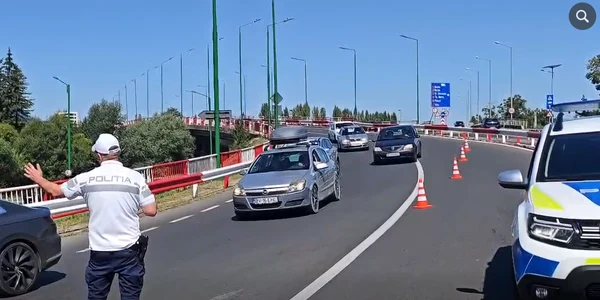 trafic ingreinat pe DN1 politia Brasov png