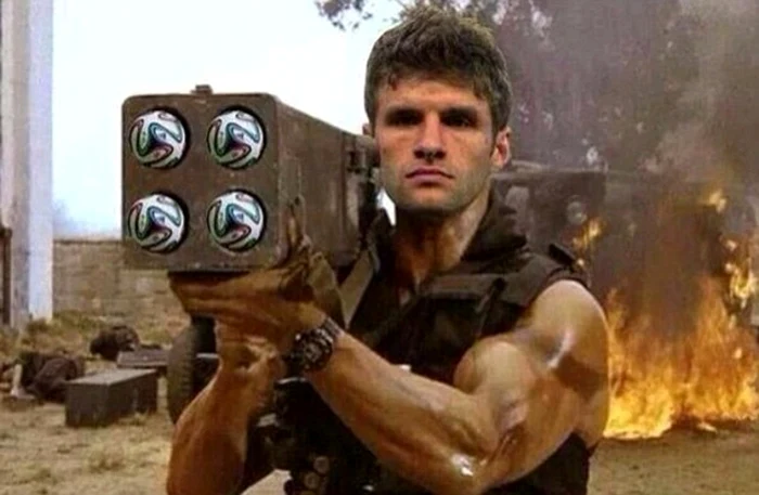 Thomas Muller, în rol de Terminator