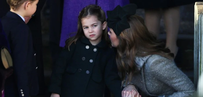 Prinţesa Charlotte, alături de mama fratele ei şi de mama lor FOTO Guliver/Getty Images