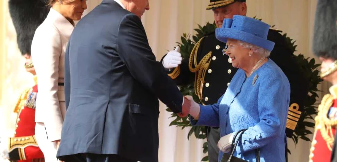 Preşedintele american Donald Trump primit de regina Elisabeta a II-a . FOTO Guliver-Gettyimages