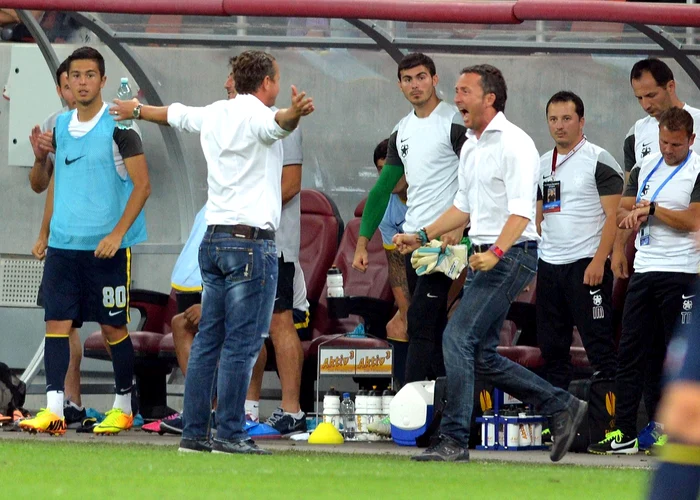 Laurenţiu Reghecampf şi Mihai Stoica şi-au pus în cap gloriile Stelei, în ultima perioadă. FOTO: Răzvan Păsărică