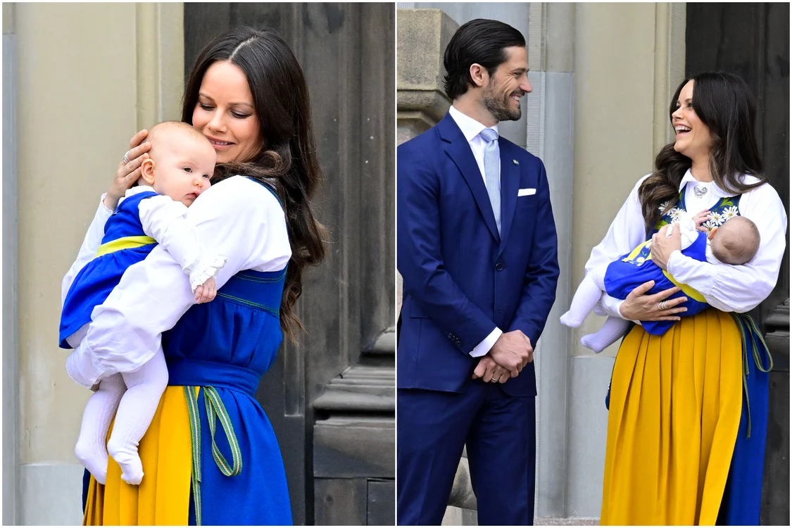 Prințesa Sofia cu micuța Ines în brațe, alături de Prințul Carl Philip, Foto Profimedia (9) jpg