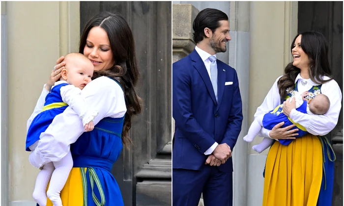 Prințesa Sofia cu micuța Ines în brațe, alături de Prințul Carl Philip, Foto Profimedia (9) jpg