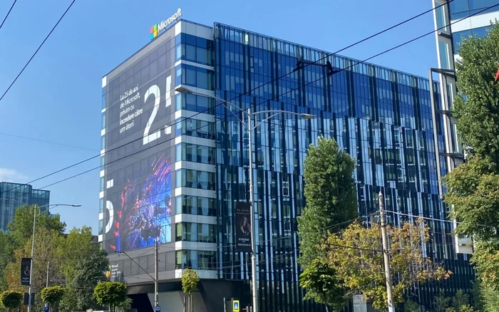 Sediul Microsoft din Bucureşti.