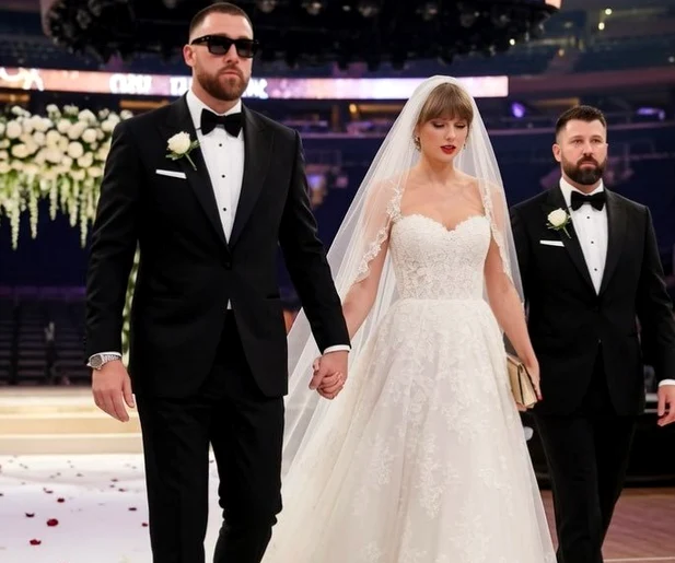 Taylor Swift și Travis Kelce, la nunta din  Madison Square Garden