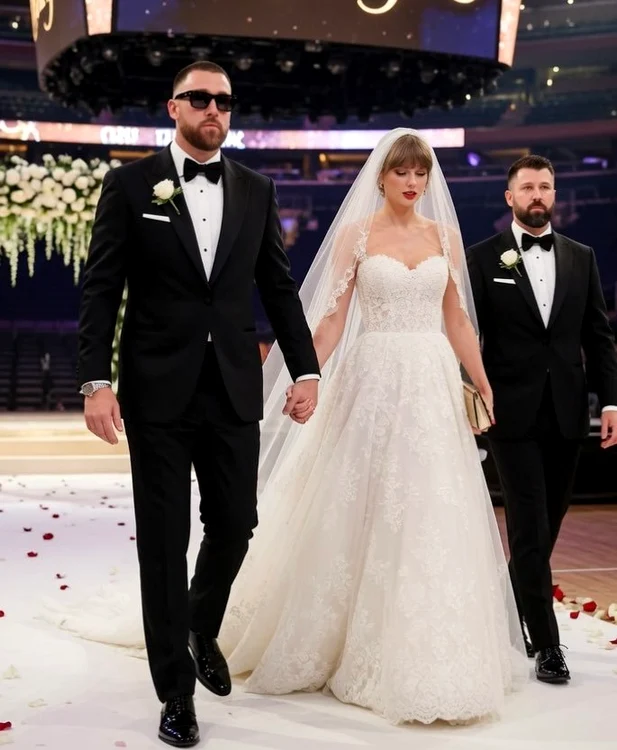 Invitaţii au rămas fără telefoane la nunta lui Taylor Swift și Travis Kelce. FOTO: Instagram