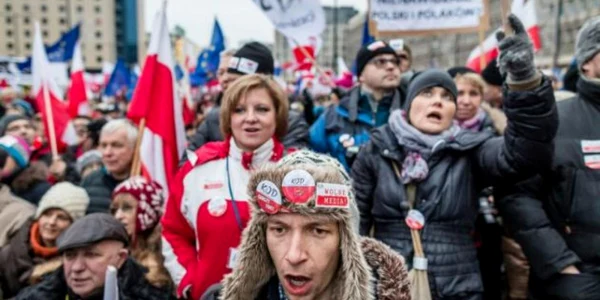 Manifestatie la Varşovia FOTO AFP
