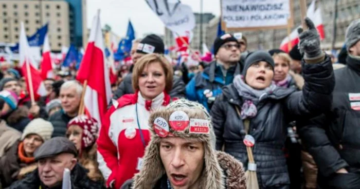 Manifestaţie la Varşovia FOTO AFP