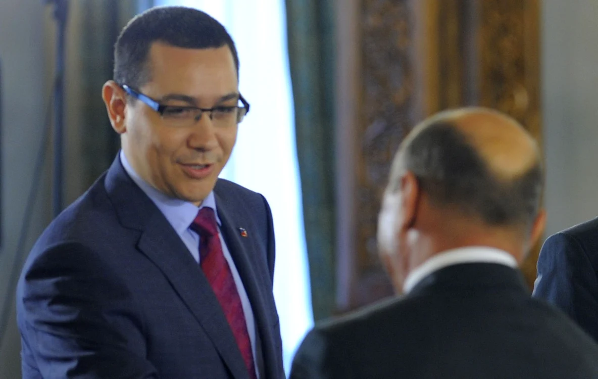 Premierul Victor Ponta şi preşedintele Traian Băsescu FOTO Arhiva Adevărul