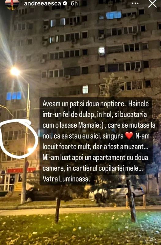 În acest bloc de cartier a locuit Esca în tinerețe Sursa Instagram