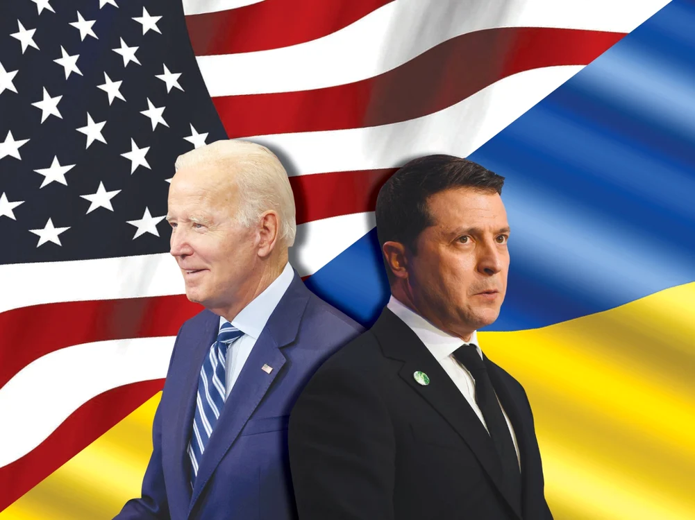Joe Biden a vorbit cu Zelenski despre ajutorul SUA oferit Ucrainei FOTO Colaj Click / Getty Images