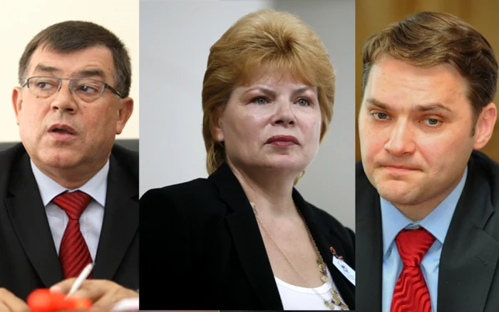 Radu Stroe (stânga), Mona Pivniceru (centru) şi Dan Şova, pietrele de moară ale noului guvern Ponta