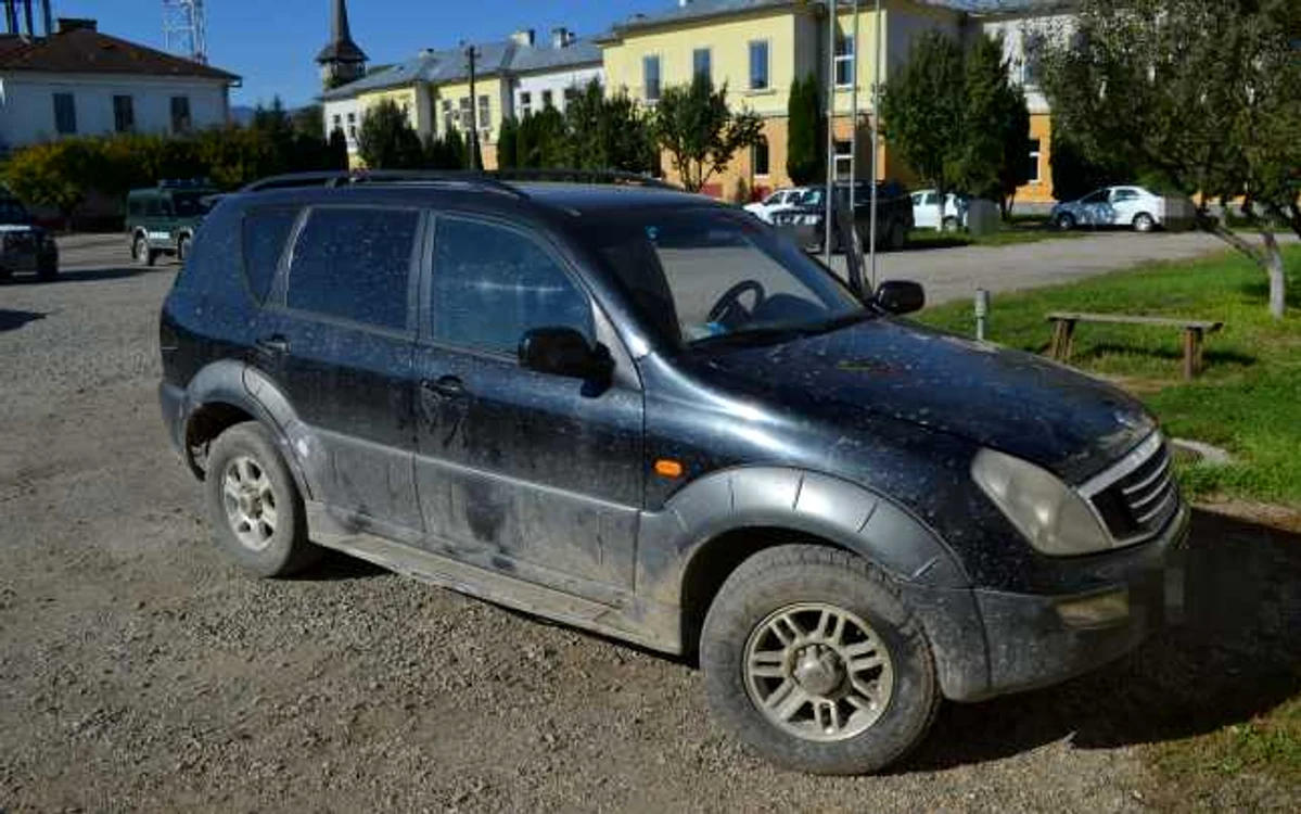 O noua masina furata din Italia gasita in Sighet FOTO: ijpfmm.ro
