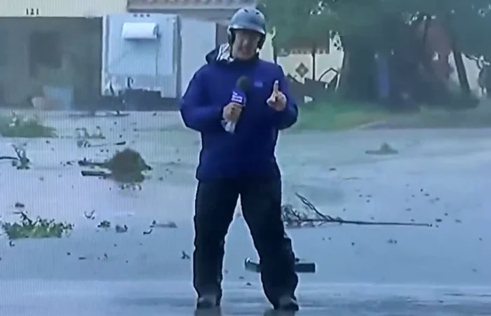 Jim Cantor a scăpat nevătămat Foto: Captură video