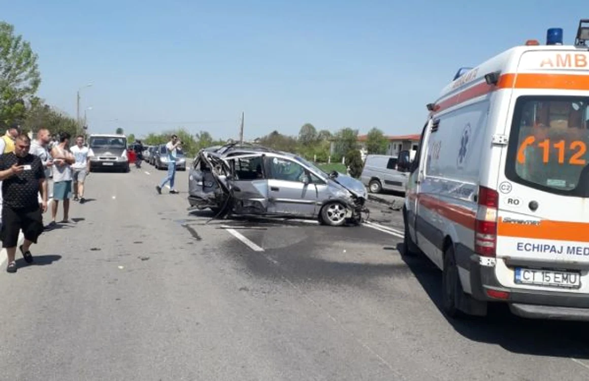 Accident Mihail Kogălniceanu FOTO IPJ