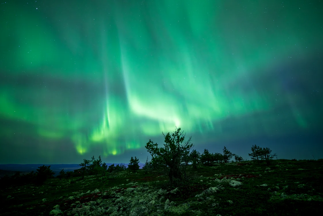 Aurora boreală în Finlanda FOTO wikipedia
