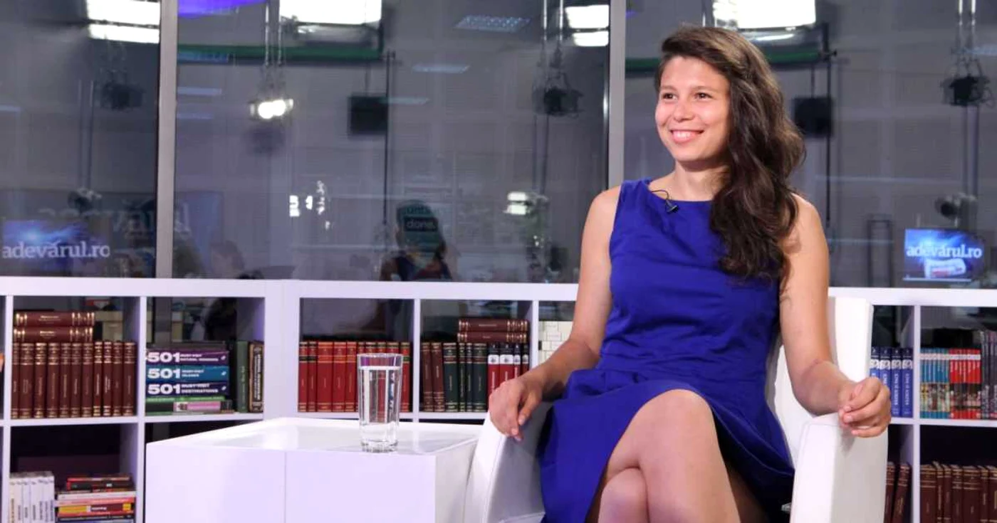 Silvana Gagu în studioul Adevărul Live FOTO Florin Şuler