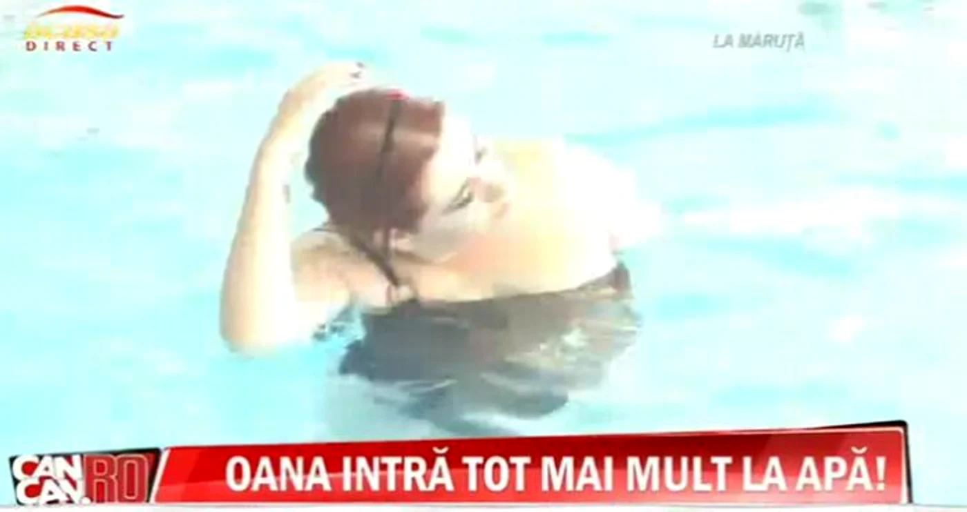 Oana Roman, gimnastică în apă