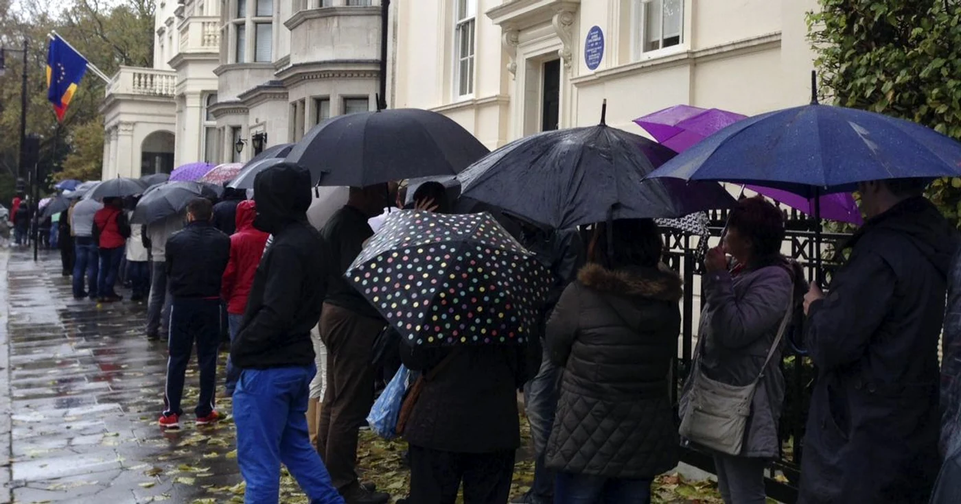 Românii votează la Londra FOTO Brăduţ Ulmanu