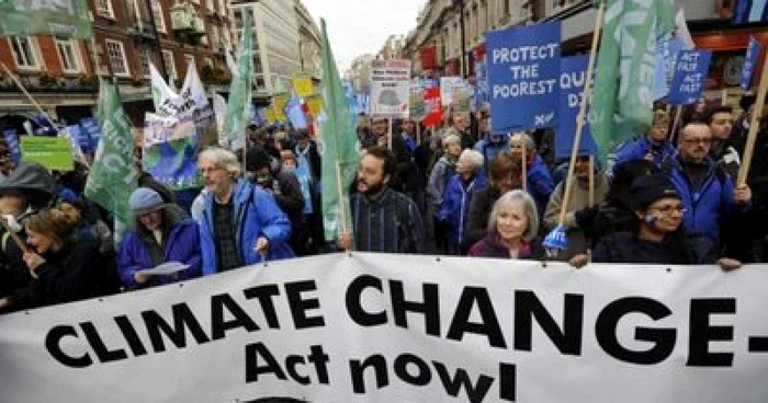 Britanicii au protestat înaintea întâlnirii de la Copenhaga