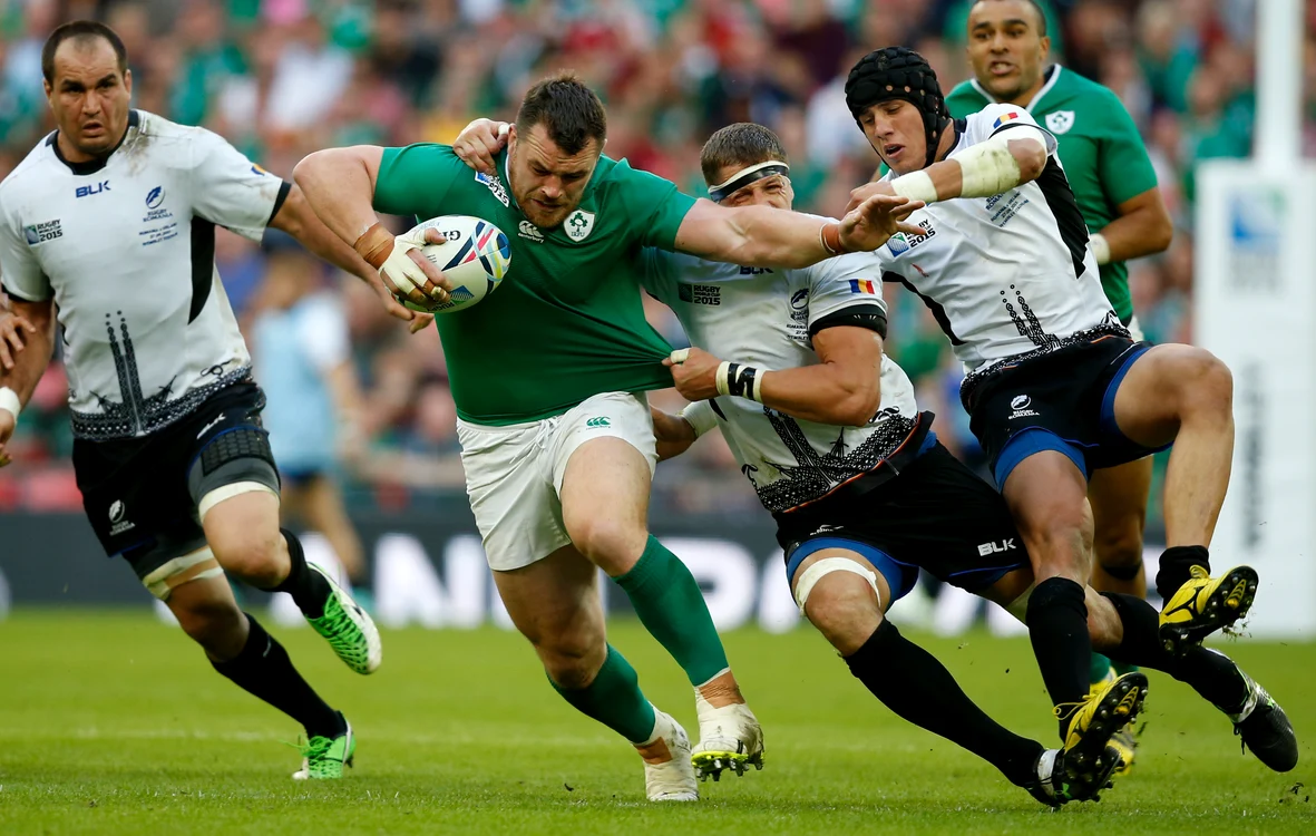 
    După ruşinea cu Franţa, România a pierdut din nou umilitor la Mondialul de Rugby, 44-10 cu IrlandaFoto: AP  