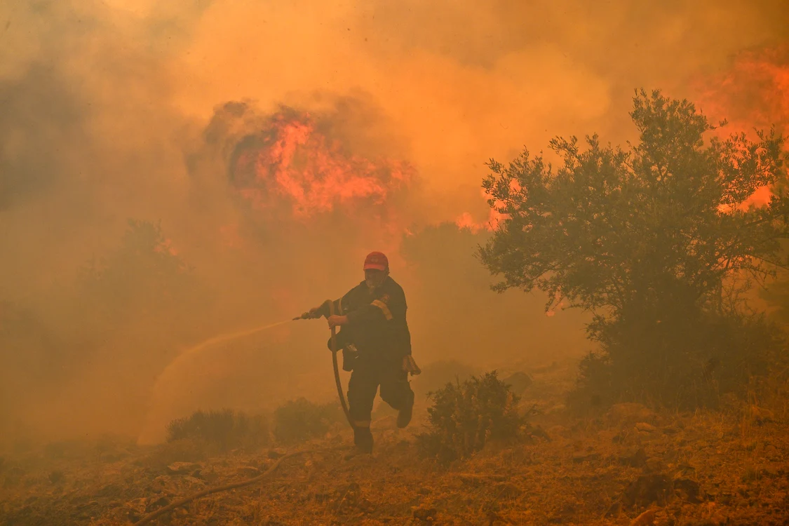 Grecia menține riscul ridicat de producere a incendiilor FOTO: Profimedia