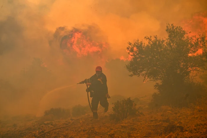 Grecia menține riscul ridicat de producere a incendiilor FOTO: Profimedia