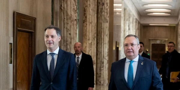 Nicolae Ciucă şi Alexander De Croo FOTO Gov.ro