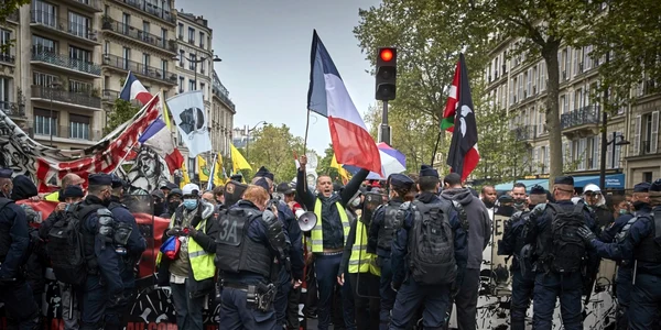 Proteste în Paris de Ziua Muncii. Foto Gettyimages
