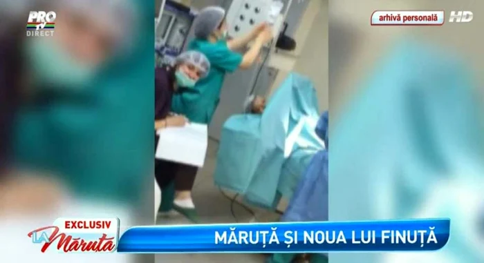 Mihai Gruia a filmat naşterea fetiţei sale