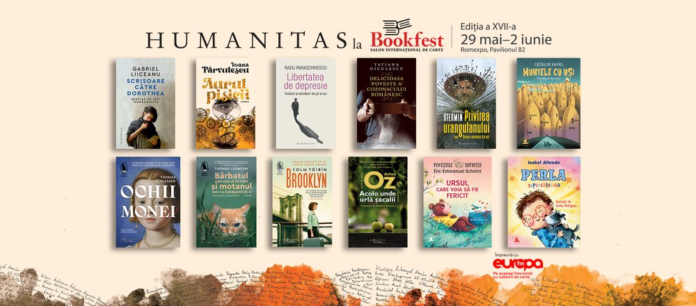 Peste 1.000 de titluri Humanitas la Bookfest: prețuri speciale, lansări, sesiuni de autografe, dezbateri