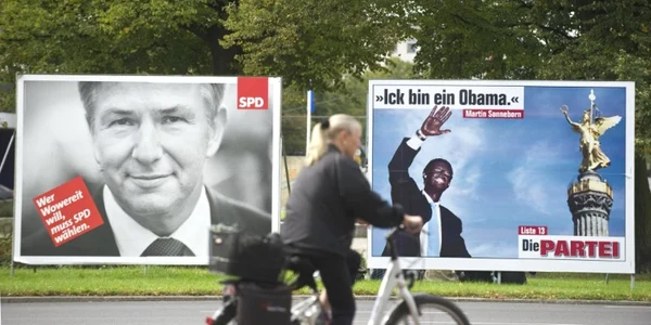 Campanie electorala DIe Partei FOTO AFP