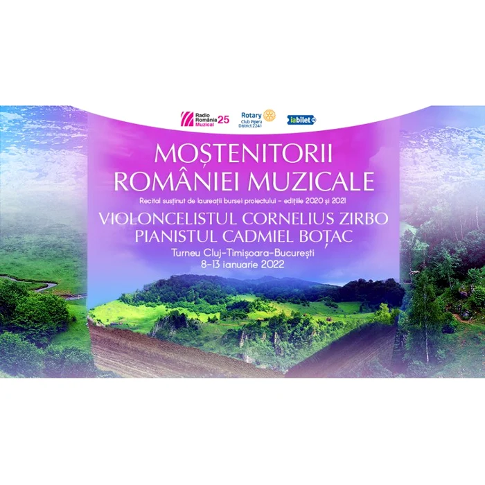„Moștenitorii României muzicale”: turneu susținut de pianistul Cadmiel Boțac și violoncelistul Cornelius Zirbo jpeg