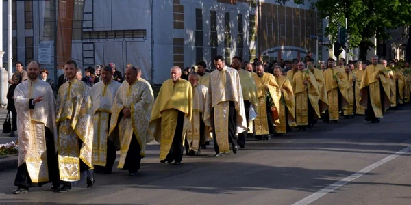 Procesiune de Florii la Galaţi. FOTO Arhiepiscopia Dunării de Jos