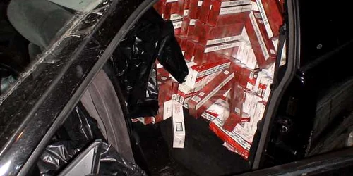 întreaga cantitate de ţigări a fost confiscată