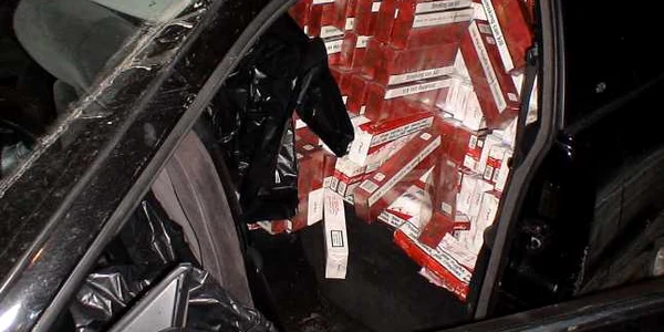 întreaga cantitate de ţigări a fost confiscată
