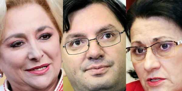 (Articol) Viorica Dăncilă & Nicolae Bănicioiu & Ecaterina Andronescu (foto Inquam Photos şi Mediafax Foto)