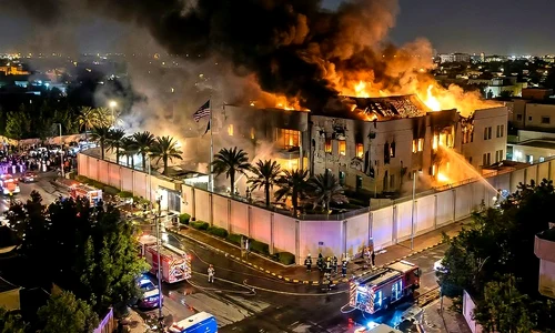 incendiu ambasada sua riad FOTO X / Ayatollah Sayyid Jawad Naqvi @AytSJNEng