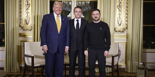 Macron, Trump si Zelenski la Notre Dame jpg