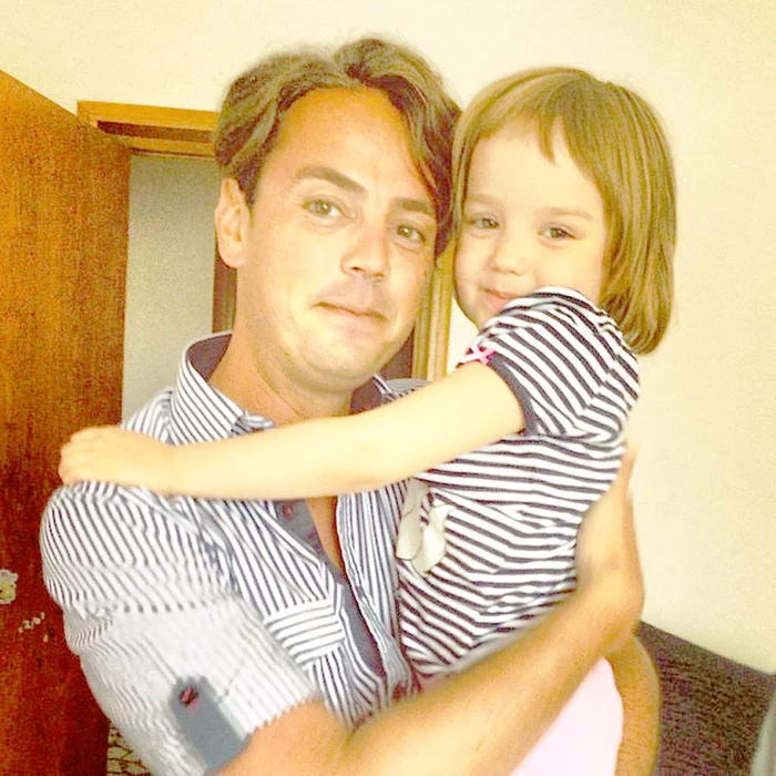 Dan Fințescu (35 de ani) și Mara (4 ani) se distrează împreună la emisiune (Foto: arhivă personală)