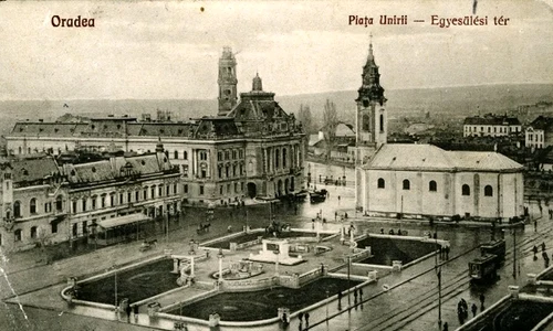 Piața Unirii din Oradea, în perioada interbelică (© iMAGO Romaniae)