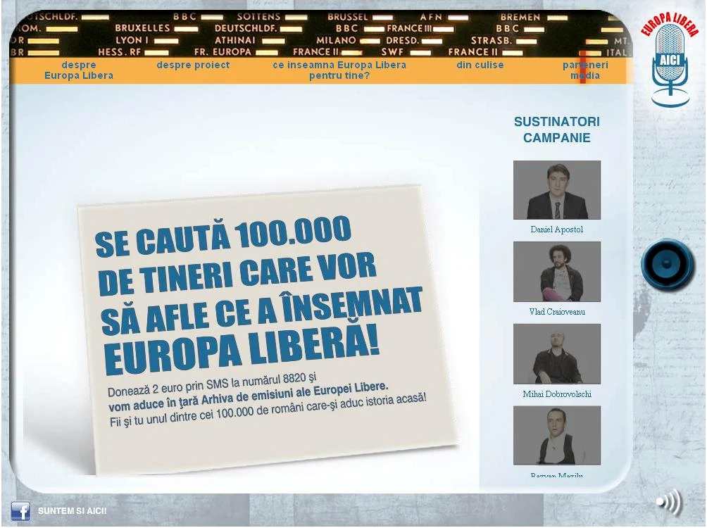 Campanie de strângere de fonduri / Europa Liberă